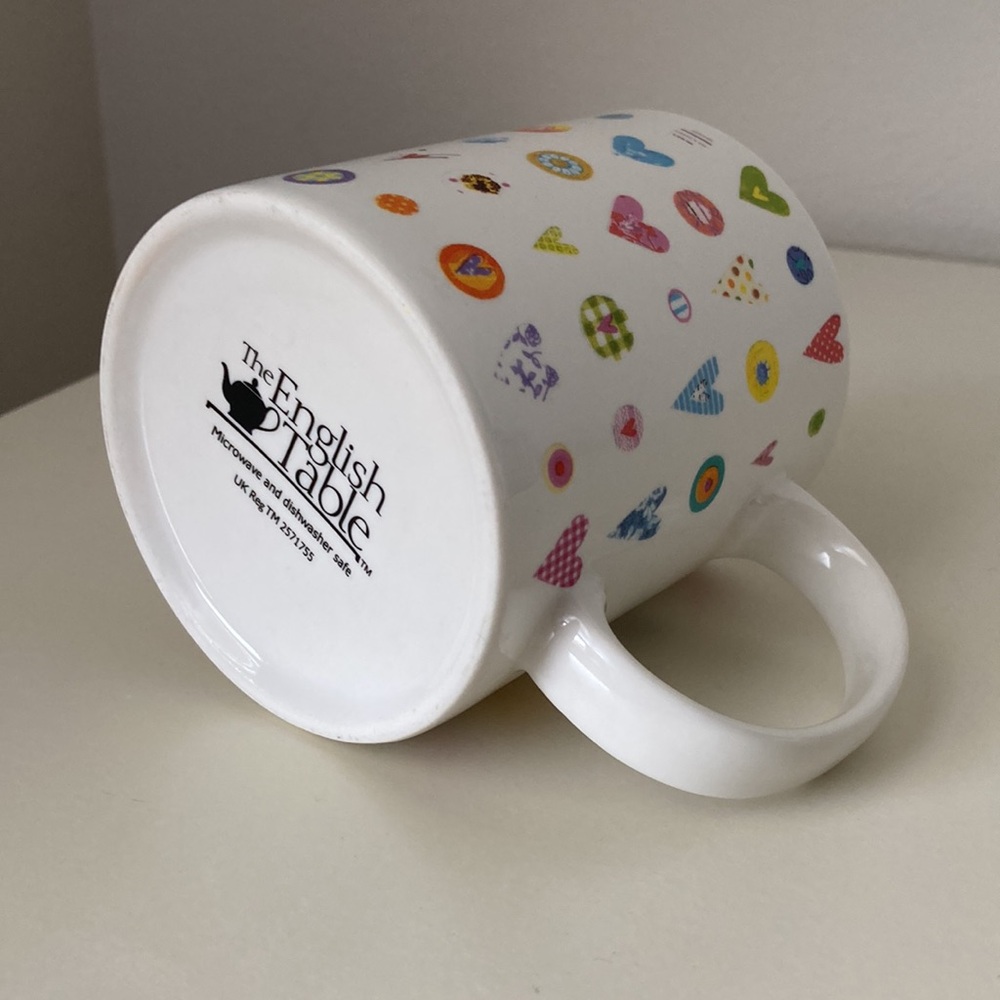 Heart Hearts Love Coffee Mug Tea Cup Valentine’s Day gift the English Table UK - Picture 6 of 8